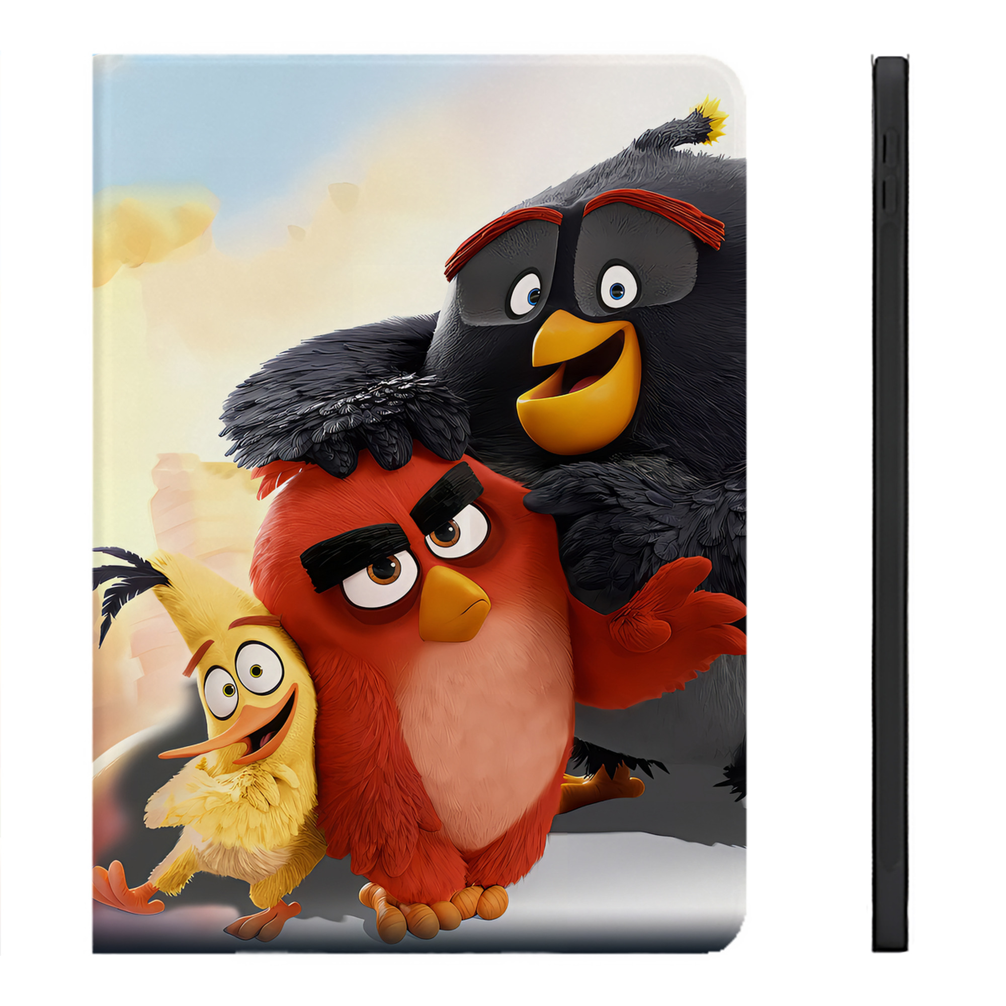 （画像用） Angry Birds アングリーバード IPadケース ペンホルダー付き ブックスタイルデザイン